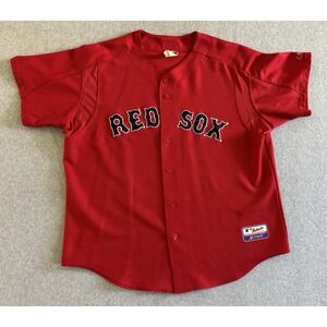 Vintage Boston Red Sox Jersey Men's 2XL ‎ XXL Majestic Baseball Authentic Read!
